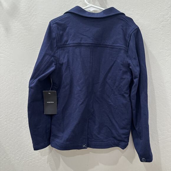 NWT Nordstrom Blue Sweater Suit Jacket - Picture 3 of 8